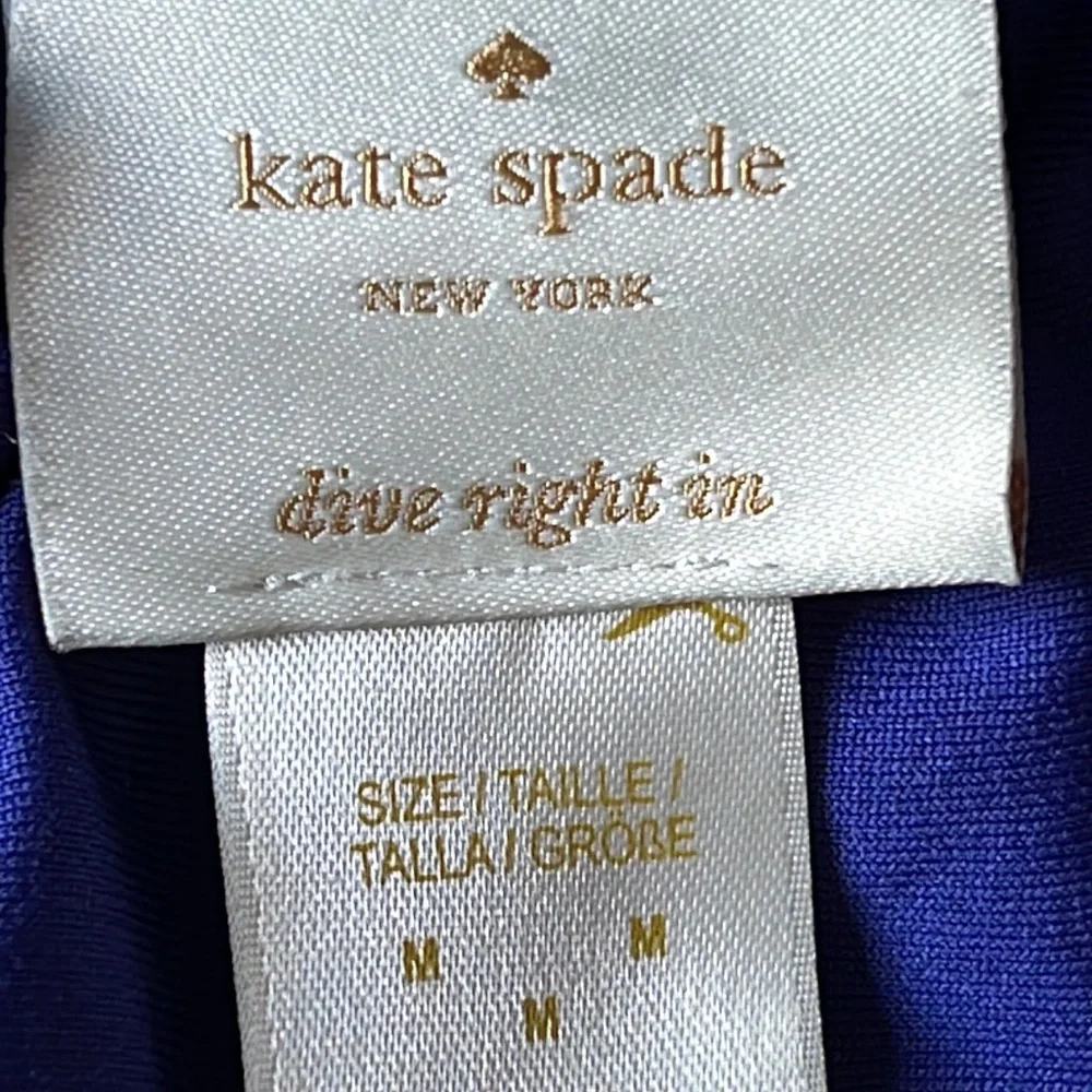 Kate Spade Ruffle Bandeau Bikini Top Size M